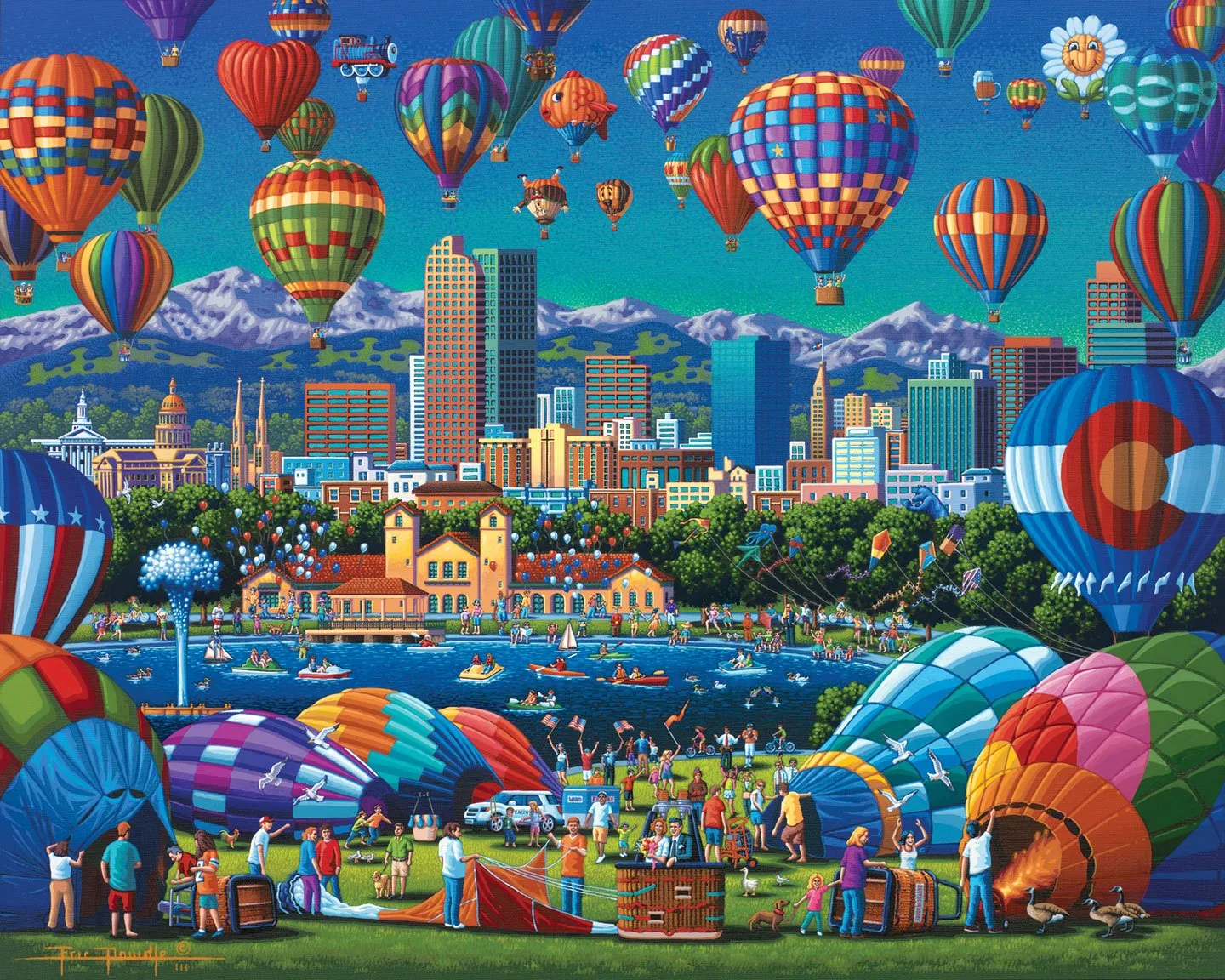Above Denver 500 Piece Puzzle