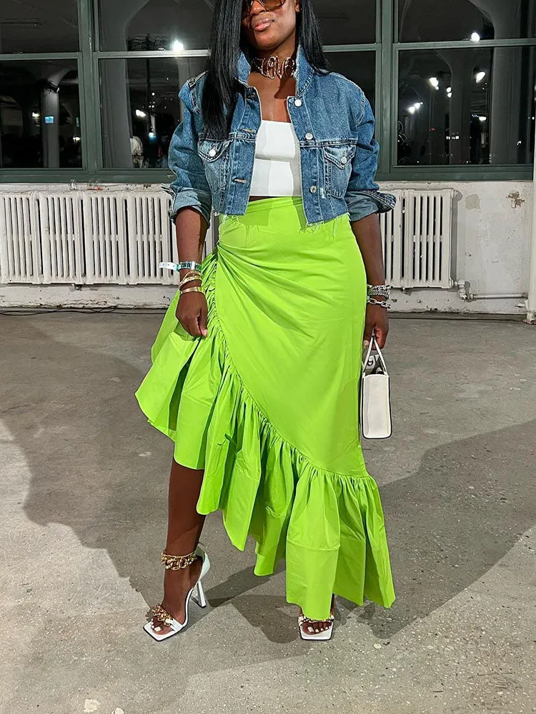Asymmetrical Ruffle Skirts