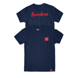 Boarders x Chocolate Choc Square Chunk T-shirt - Navy
