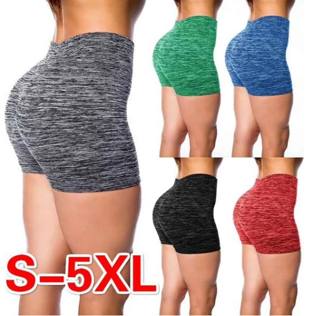 Candy Color Yoga-Workout-Exercise-Shorts Cotton