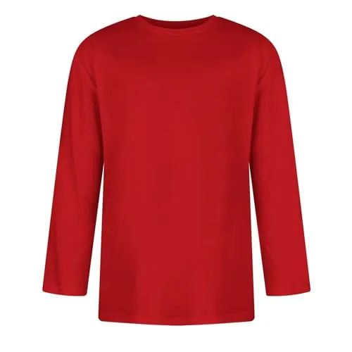 Crewneck Sweatshirt Men,Raglan Shirt Men Lightning Deals of Today Classic 3/4 Sleeve Beach Scoop Neck Tee Shirt Men Solid Color Loose Shirt Comfortable T Shirt Men Red