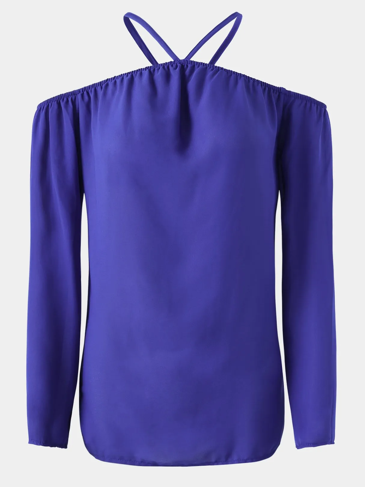 Custom Halter Spaghetti Strap Long Sleeve Blouses