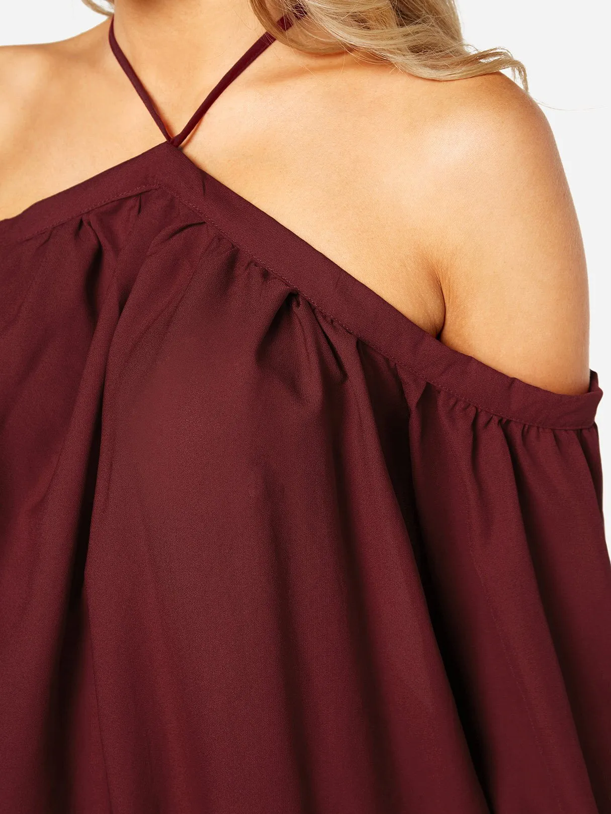Custom Halter Spaghetti Strap Long Sleeve Blouses