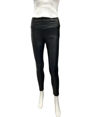 David Lerner Pant Skinny Leg Faux Leather Black Size: S