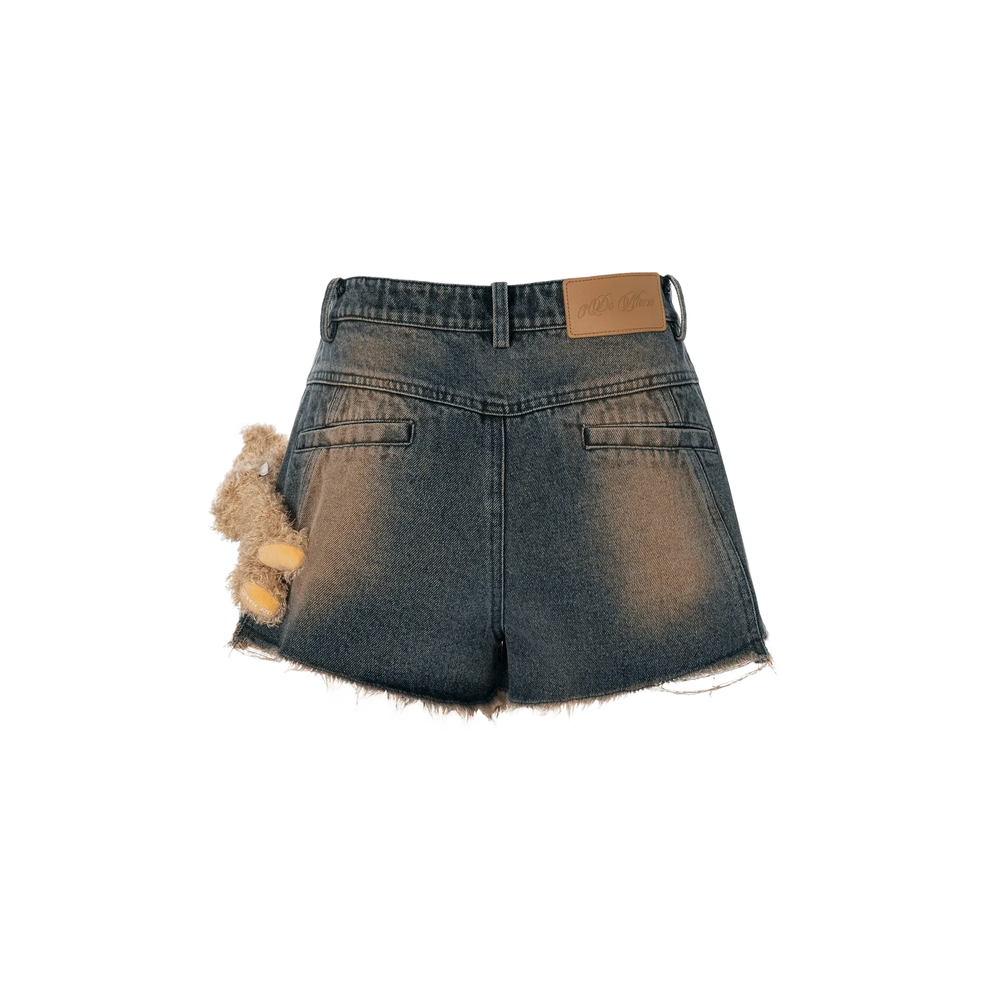 Doozoo Denim Jacket Shorts in Dark Blue