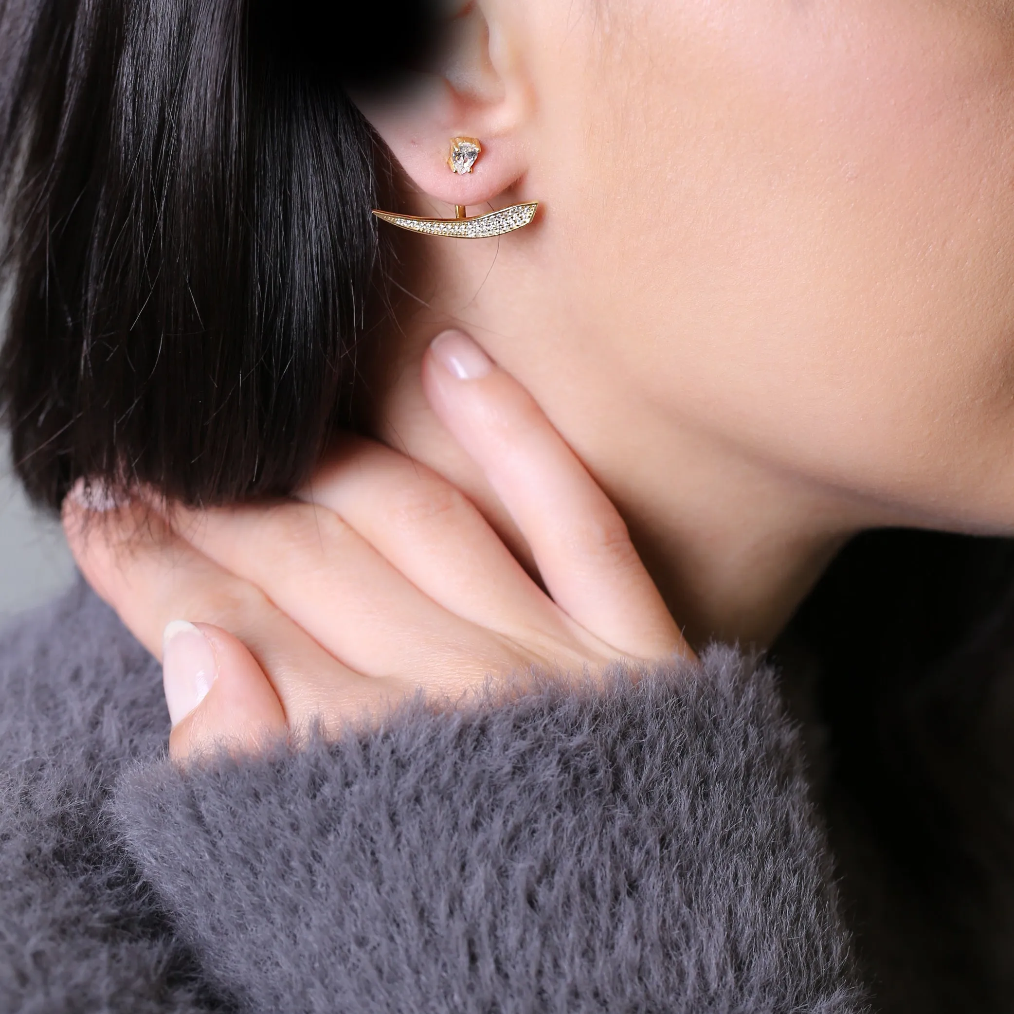 Ear Jackets Earrings