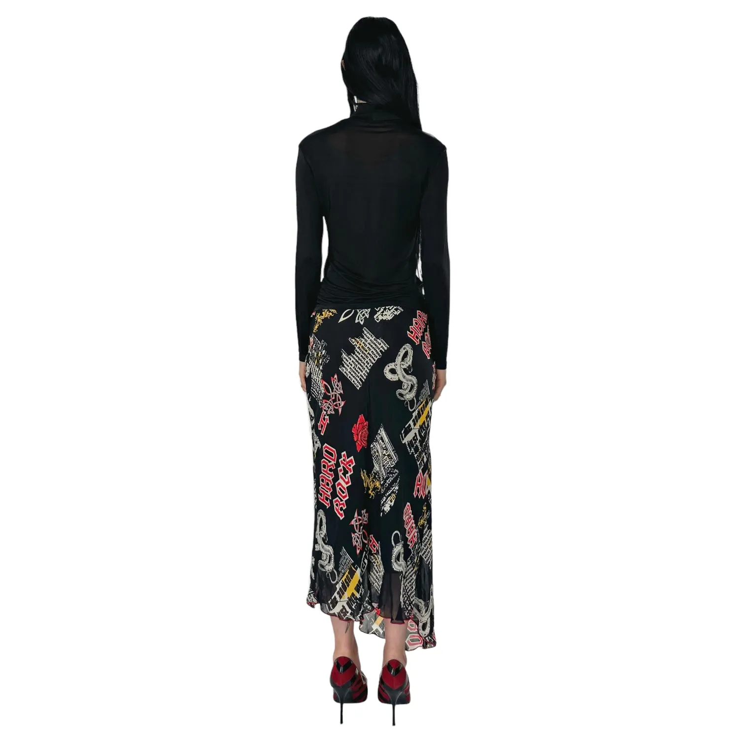 French Vintage Midi Skirt (XS)