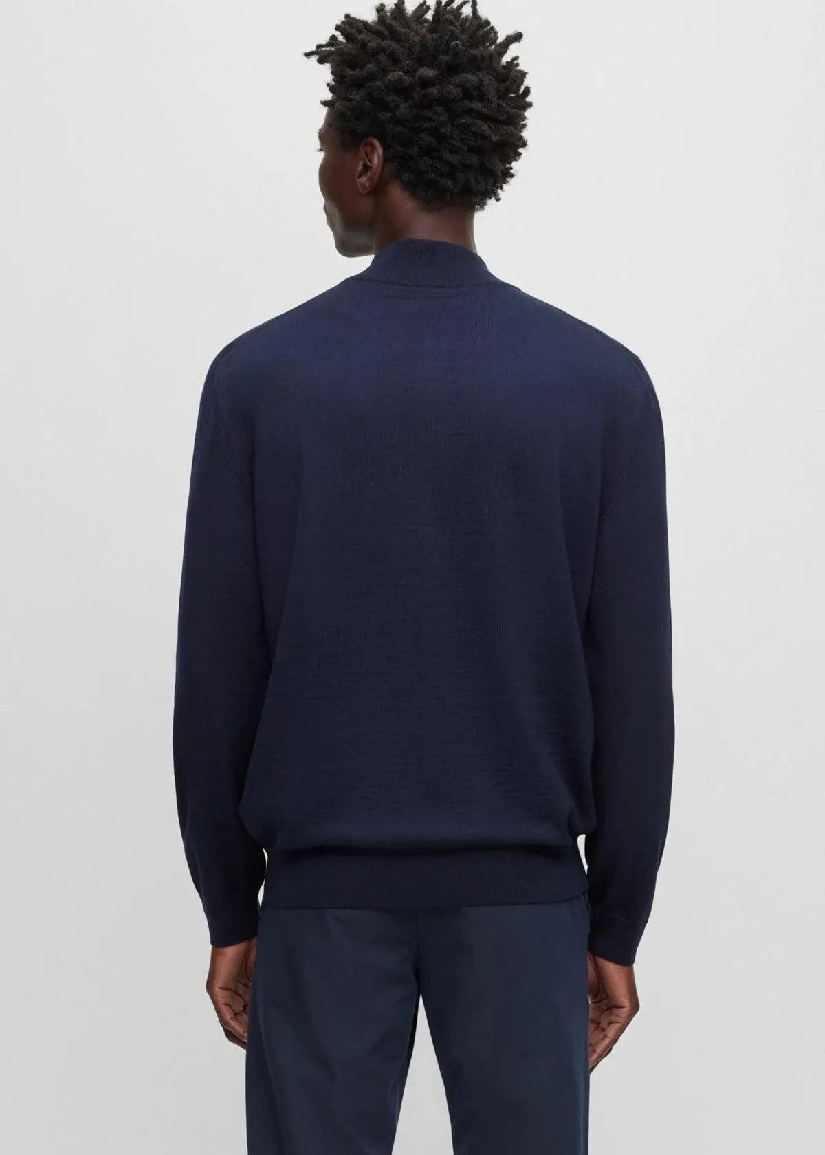 Gilet BOSS marine en laine