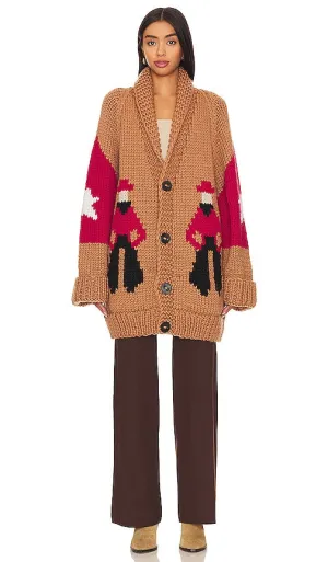 GOGO Sweaters Cowboy Jacket in Brown