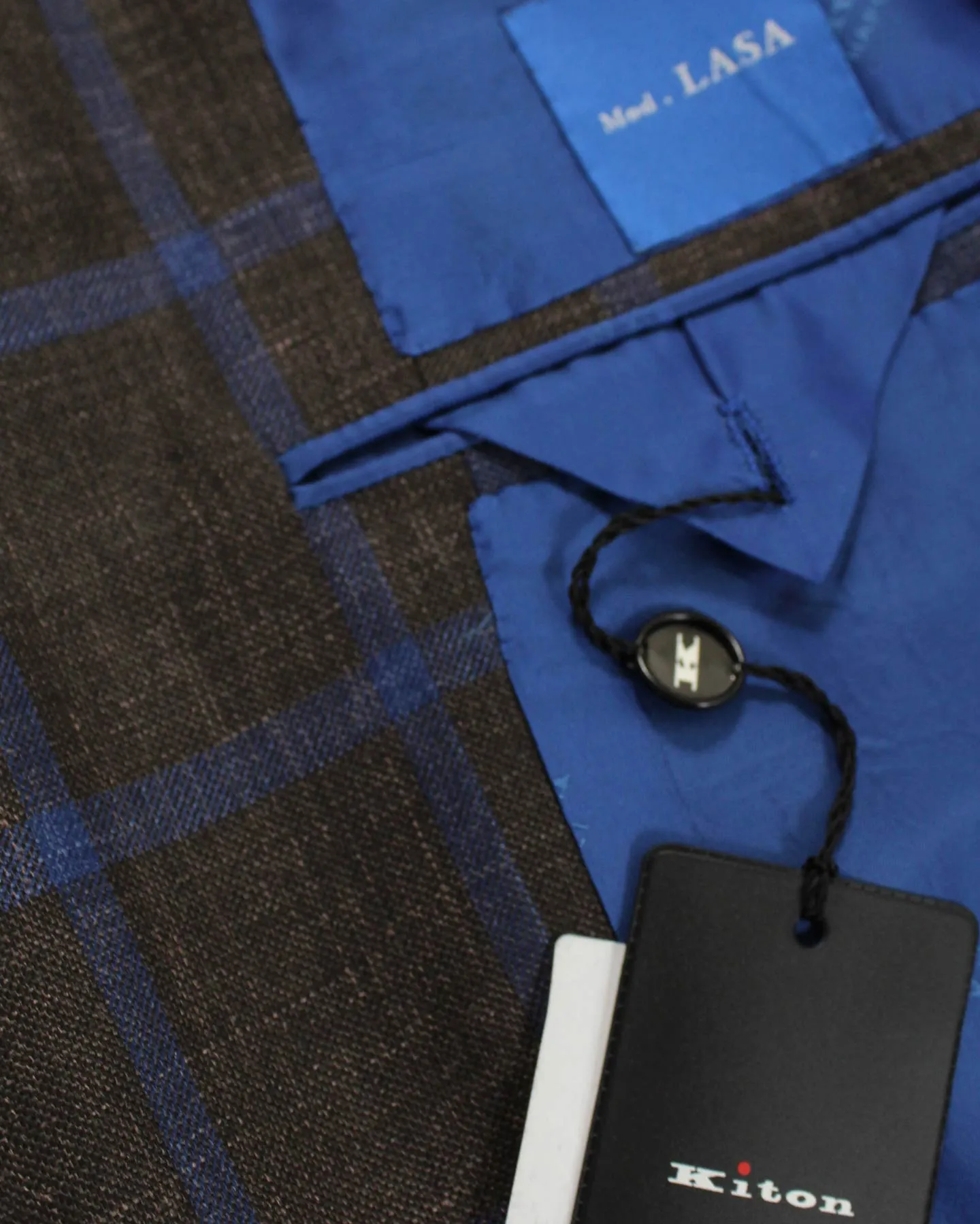 Kiton Sport Coat Brown Windowpane Design EU 48/ US 38 R SALE