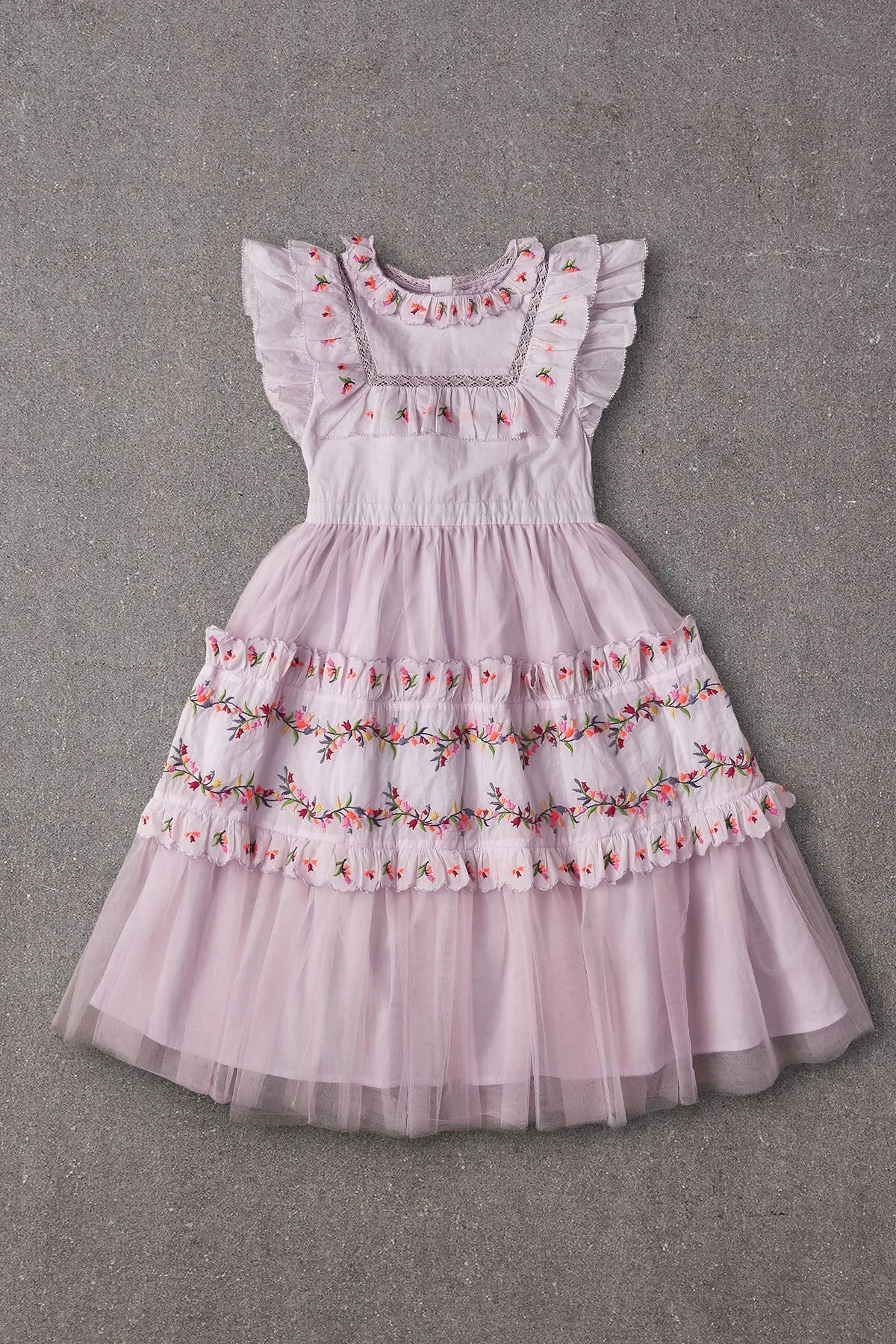 Nellystella Julianna Girls Dress - Thistle