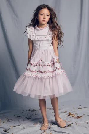 Nellystella Julianna Girls Dress - Thistle