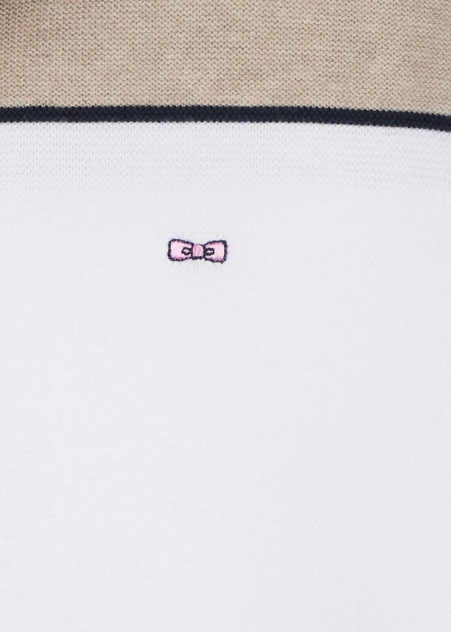 Pull col polo Eden Park beige