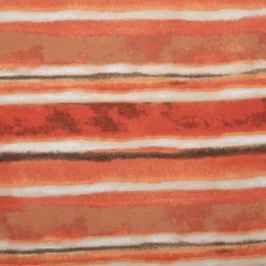 Rayon Voile Print - ALISSA - Stripes - Dark peach
