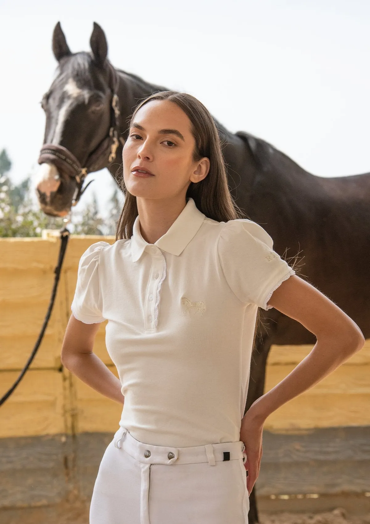 Rönner Nova Cotton Polo-Shirt Short Sleeve | White