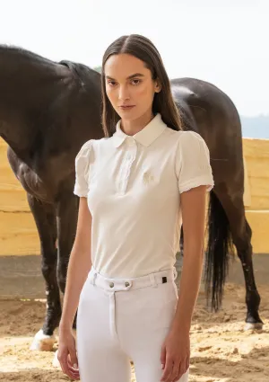 Rönner Nova Cotton Polo-Shirt Short Sleeve | White