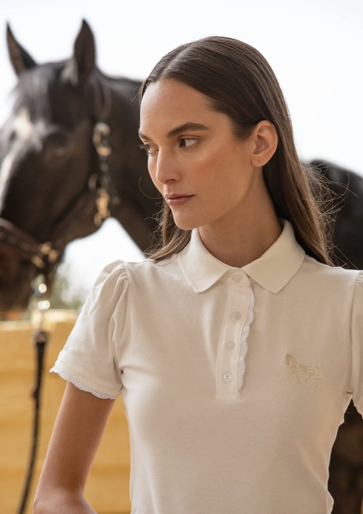 Rönner Nova Cotton Polo-Shirt Short Sleeve | White