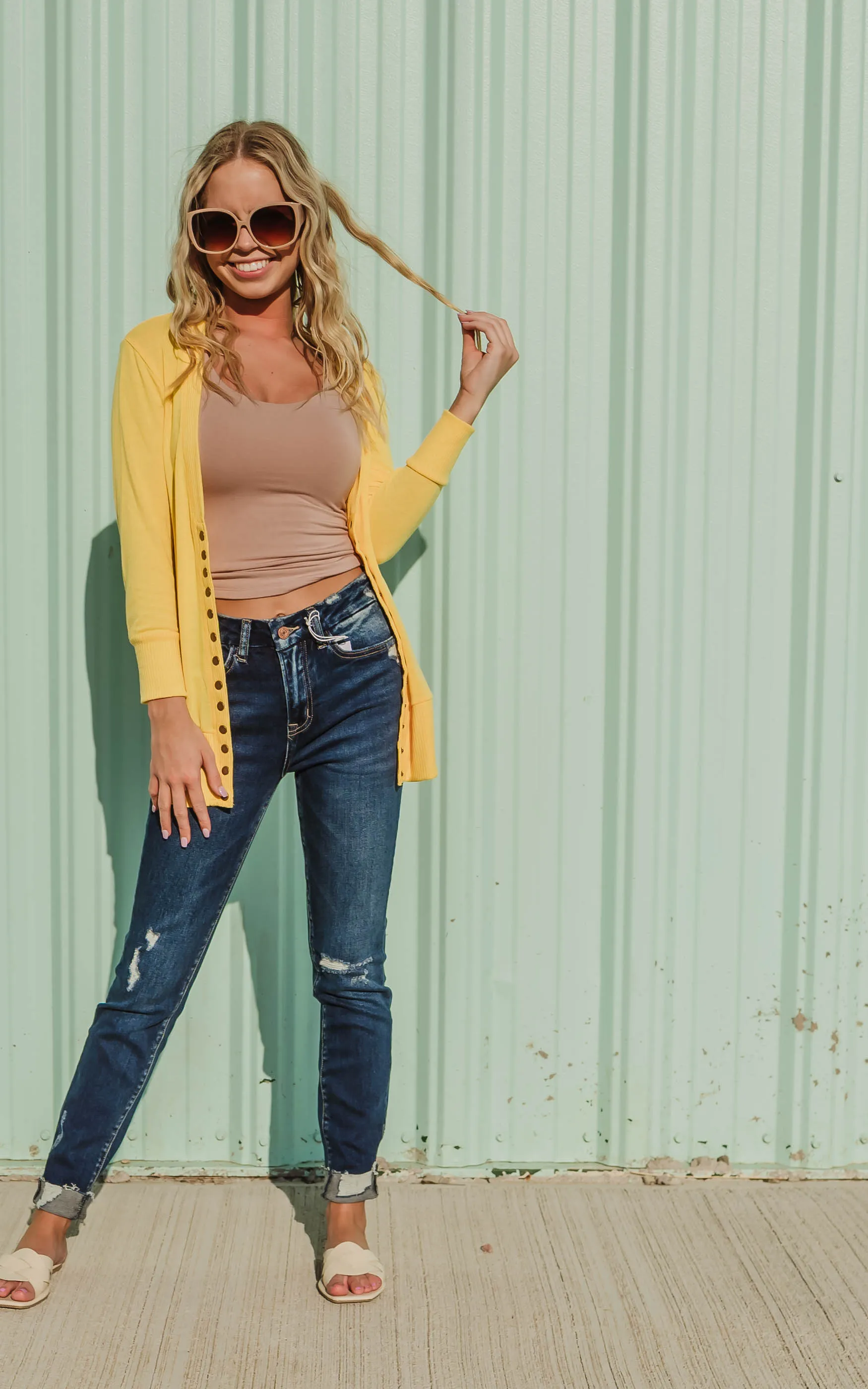Sara's Steals & Deals 3/4 Snap Front Cardigan