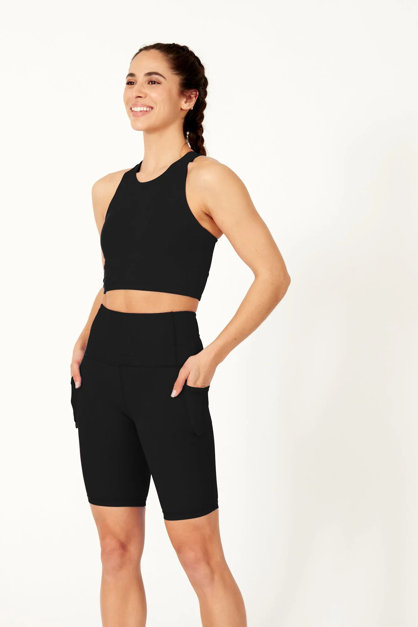 Sculpting High Waisted Cycling Short Black