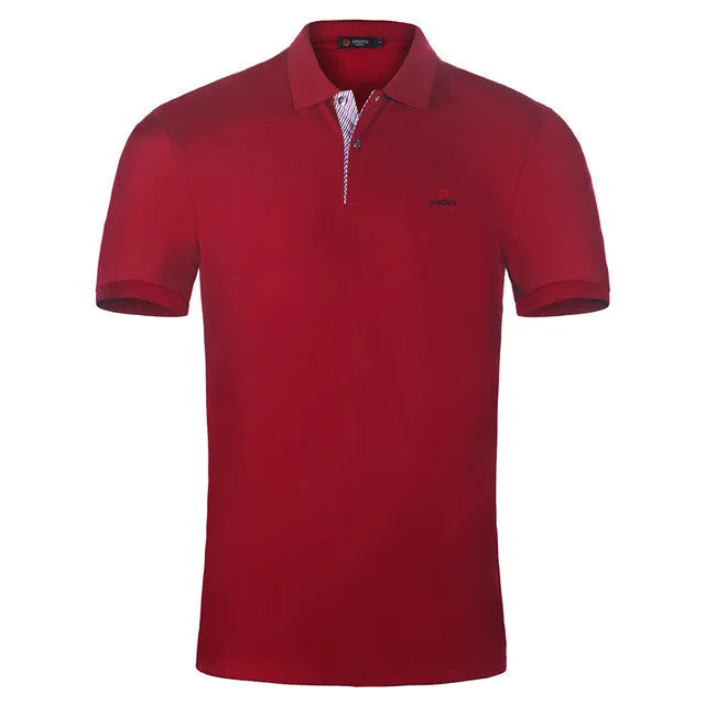 Solid Polo Shirt Men