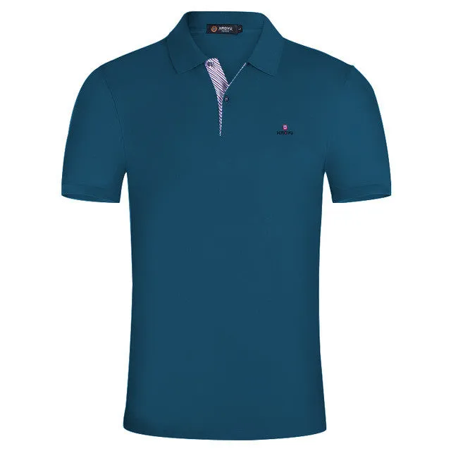 Solid Polo Shirt Men