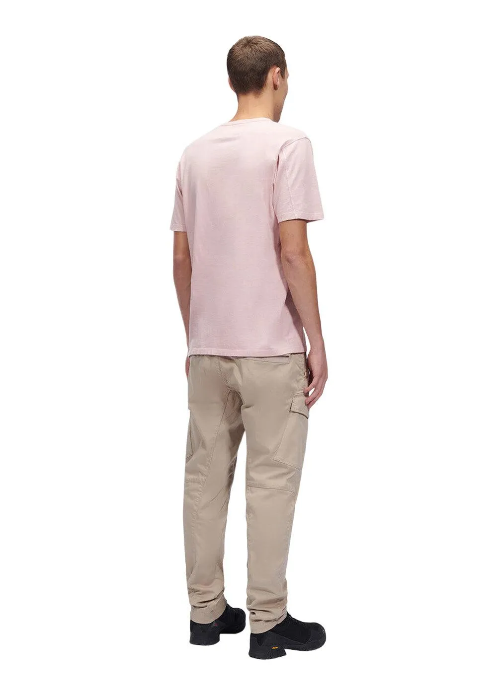 T-Shirts Short Sleeve Jersey Resist Dyed - Pale Mauve