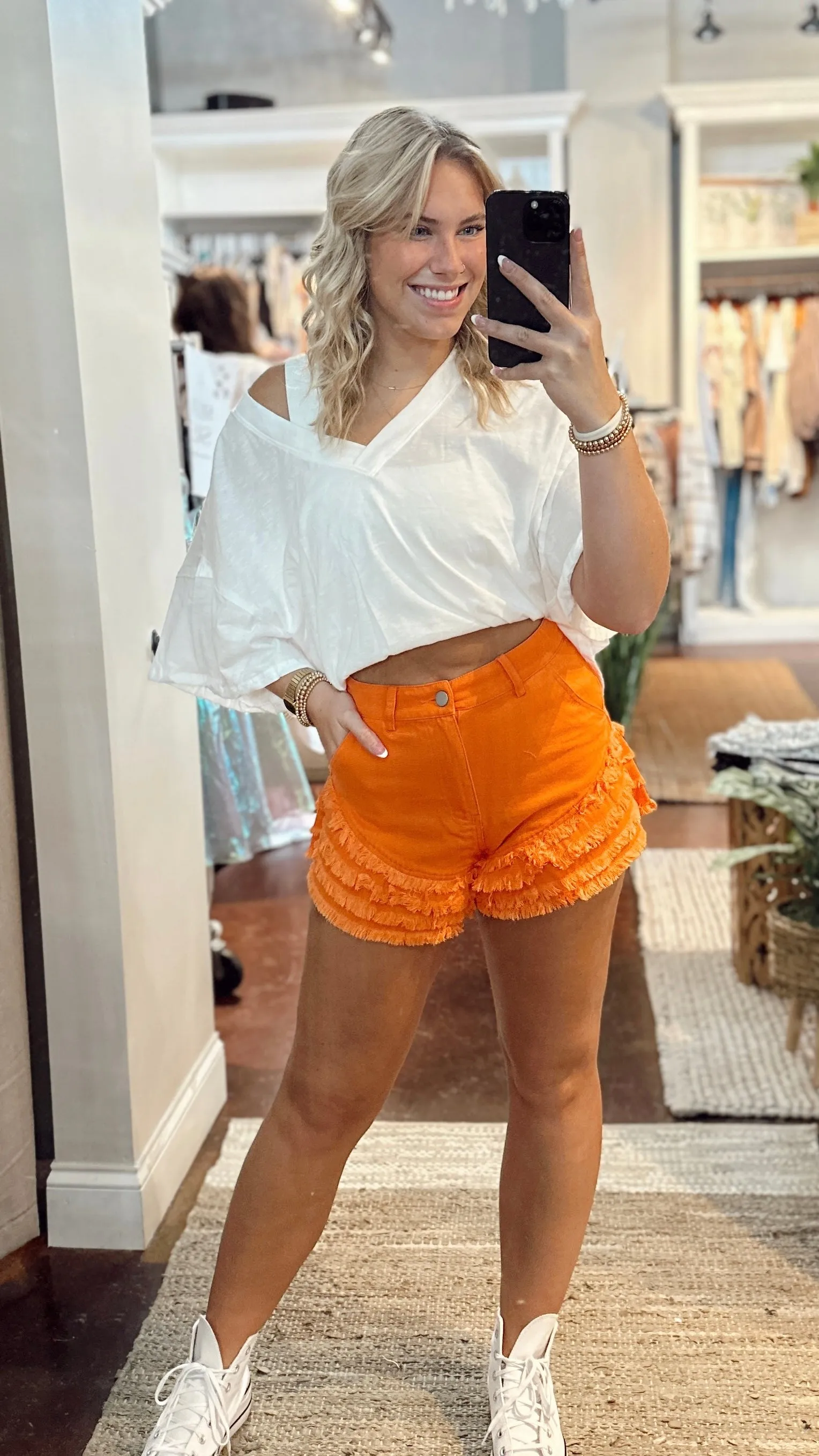 The Walk This Way Ruffle Shorts