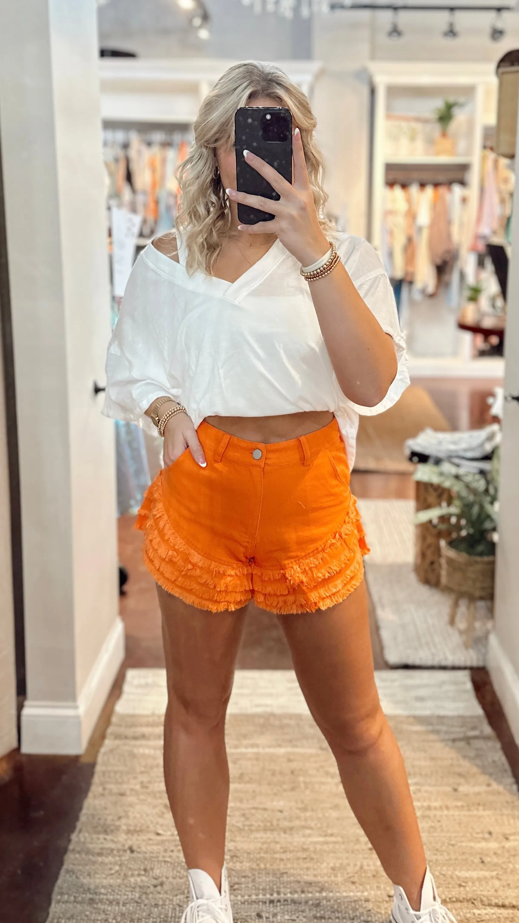 The Walk This Way Ruffle Shorts