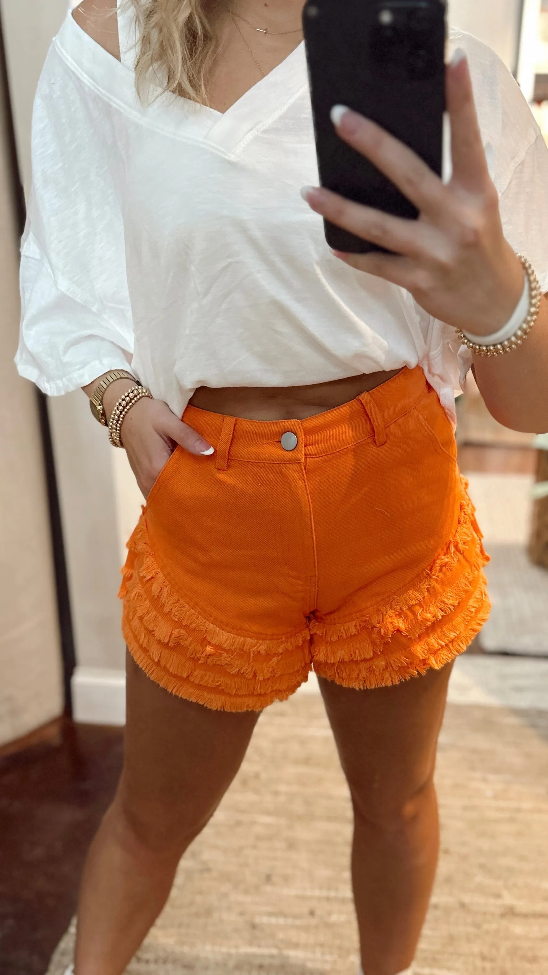 The Walk This Way Ruffle Shorts