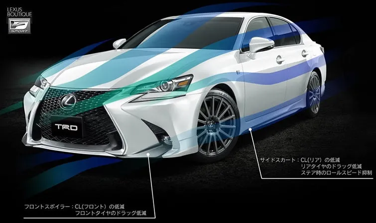 TRD JAPAN 2016-2020 Lexus GS Side Skirts (UNPAINTED)