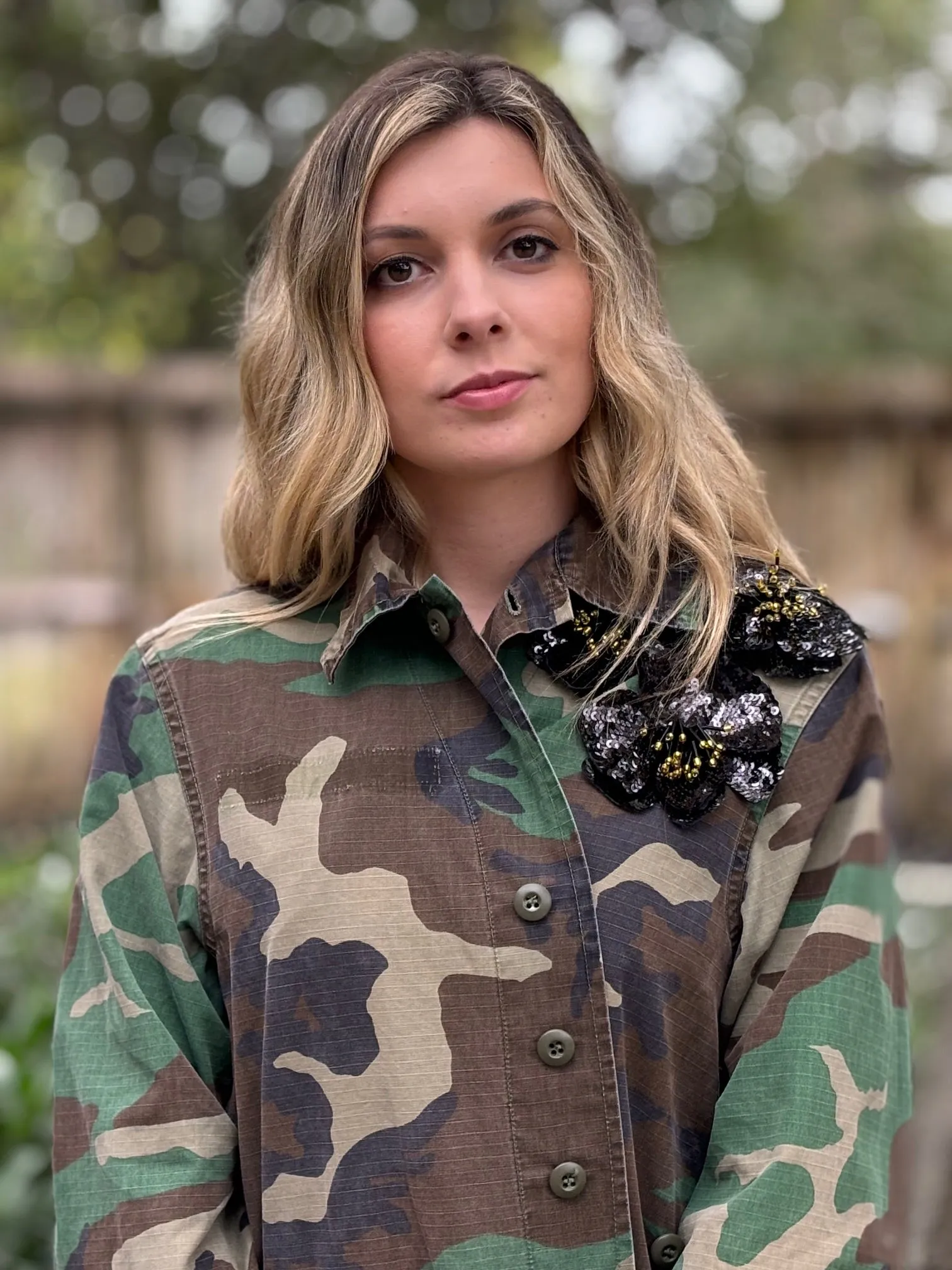 Vintage Camo Jacket - Black Green Gold