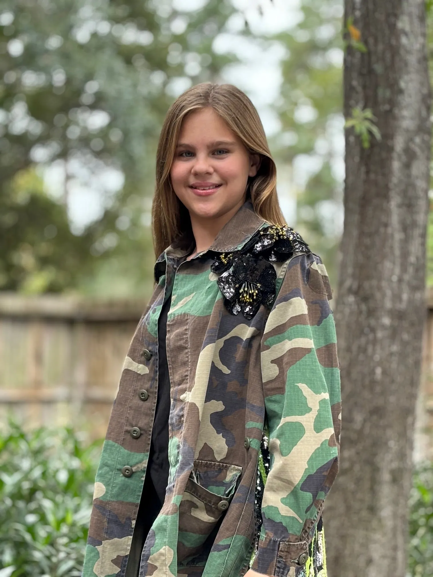 Vintage Camo Jacket - Black Green Gold
