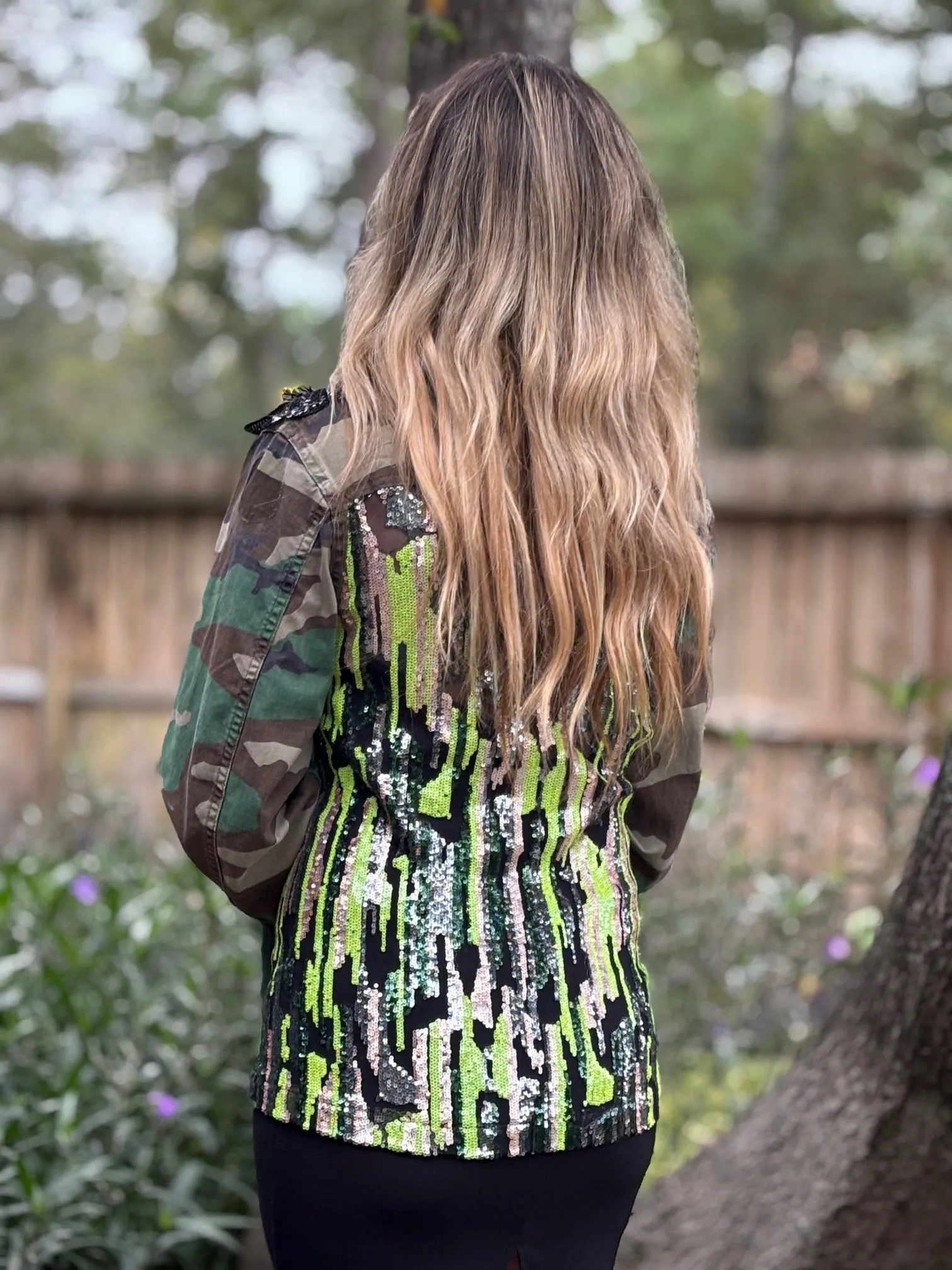 Vintage Camo Jacket - Black Green Gold
