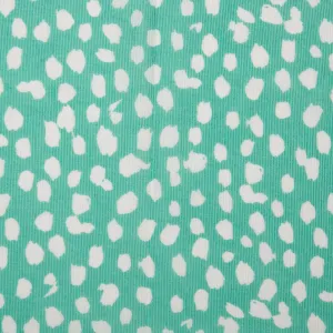 Viscose - CHLOE - Abstract dot - Turquoise