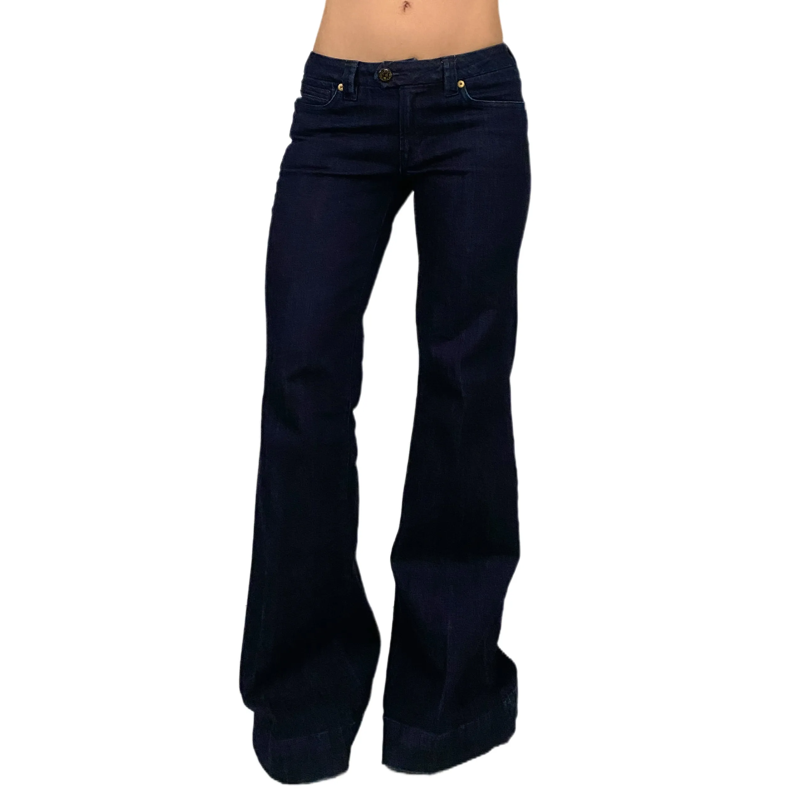 Wide Leg Denim Flares (S)