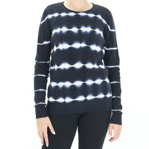 Women's Striped Ombre Sweaters,Black