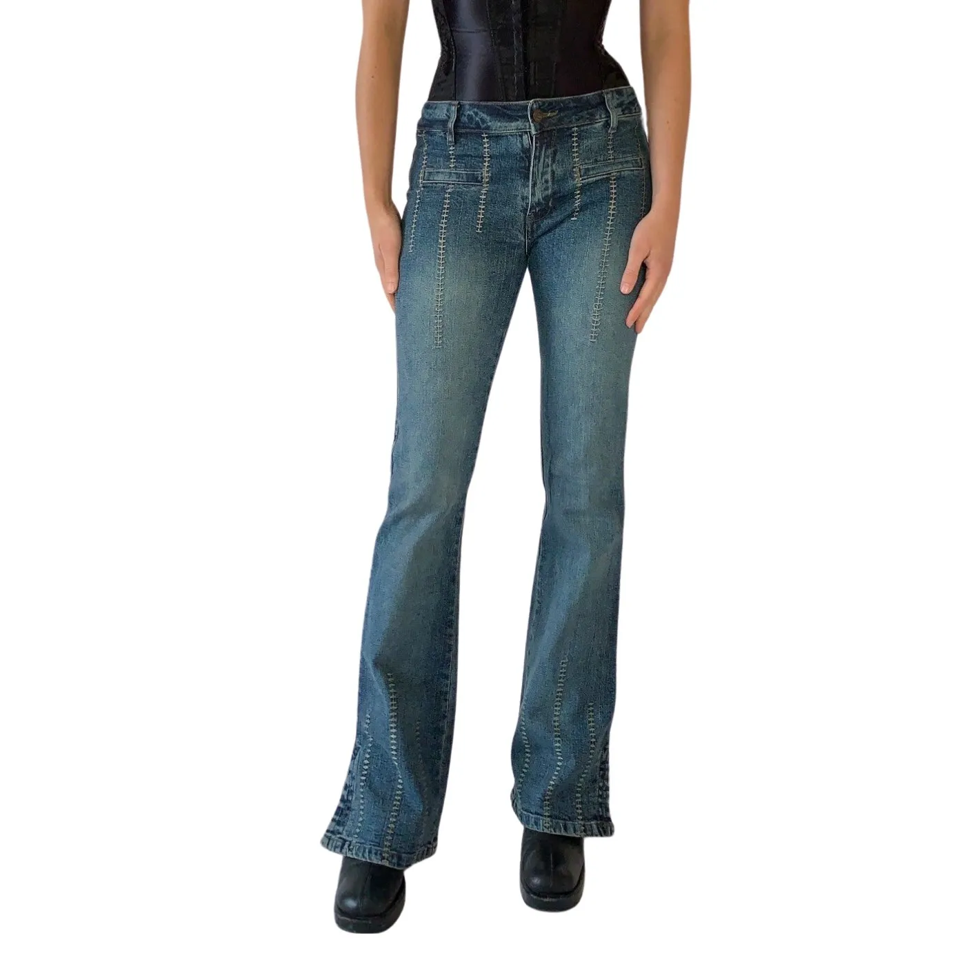 Y2K Flare Jeans (S)