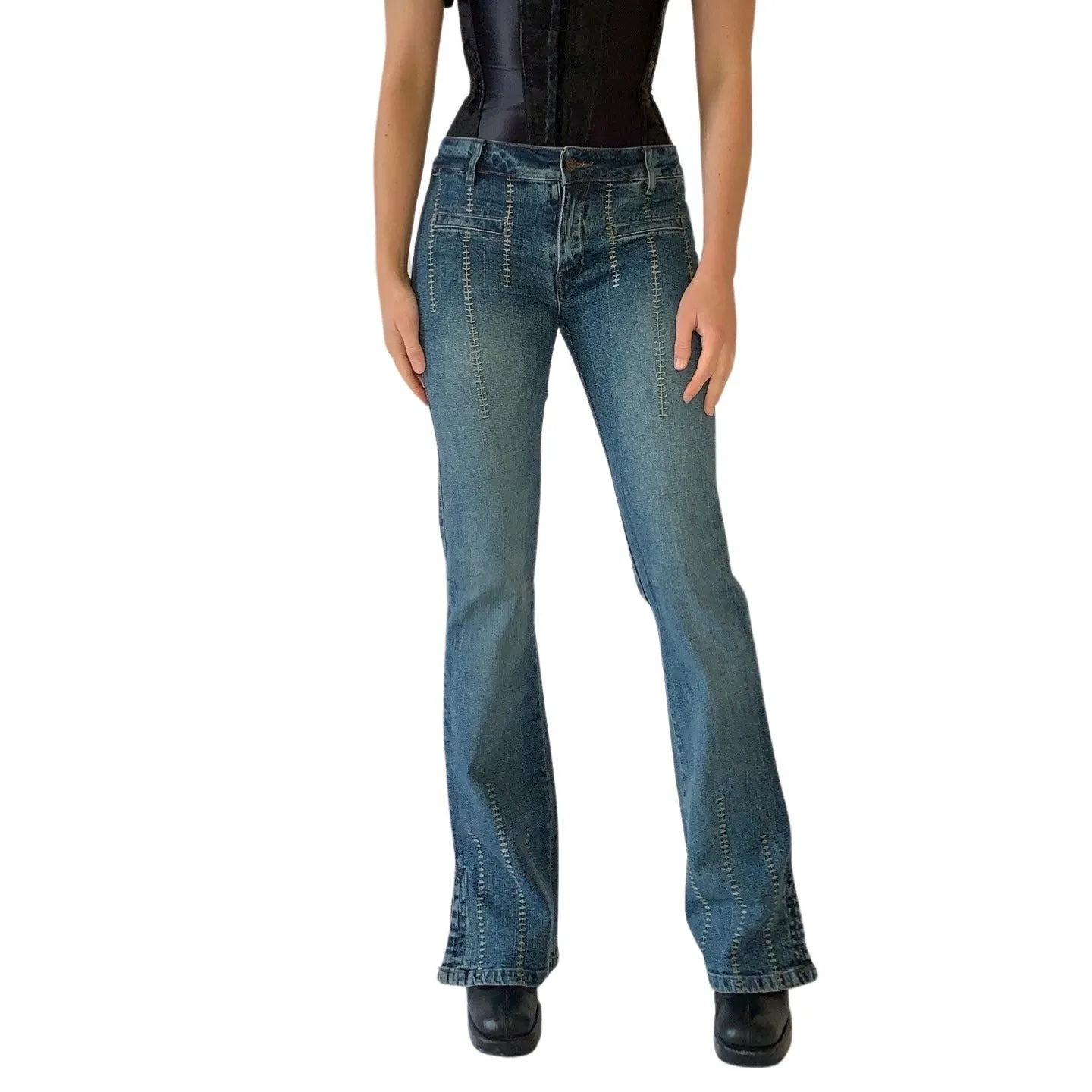 Y2K Flare Jeans (S)