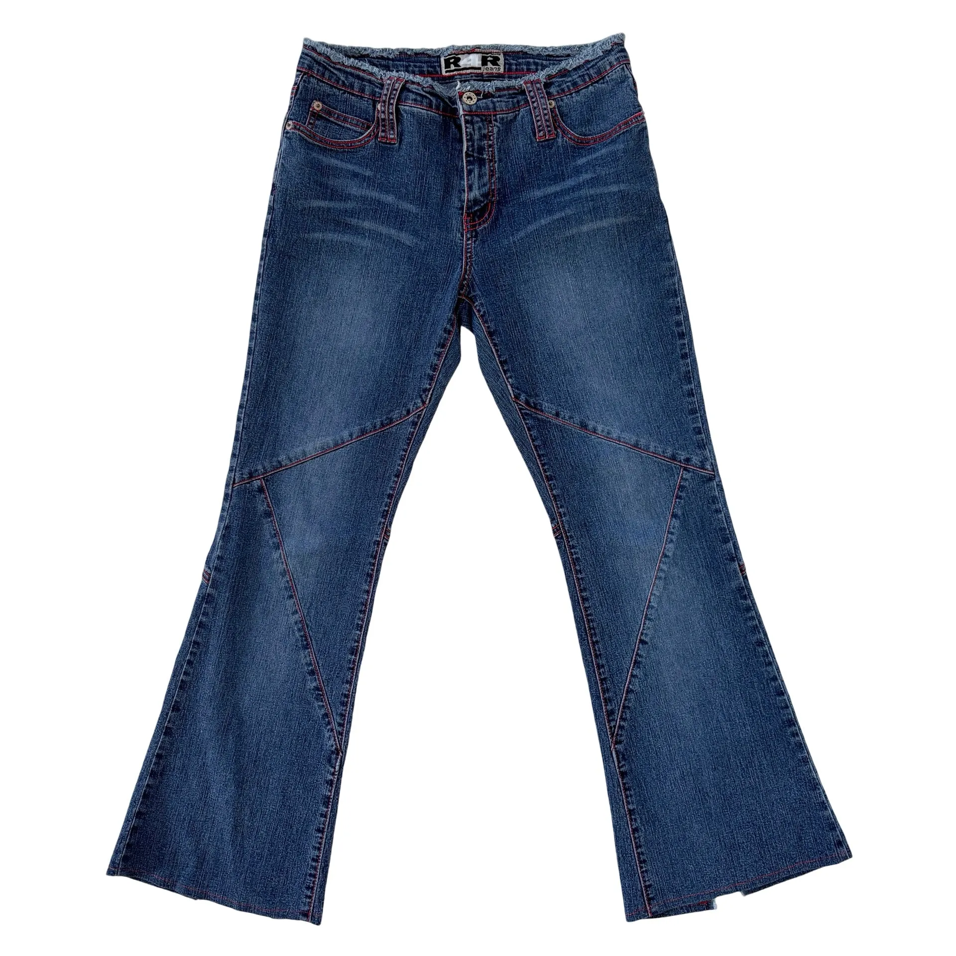 Y2K Rave Flare Jeans (S)