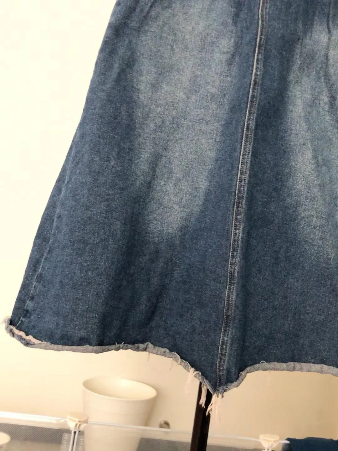 YAGIE skirts,Long Denim Skirts for Women High Waist